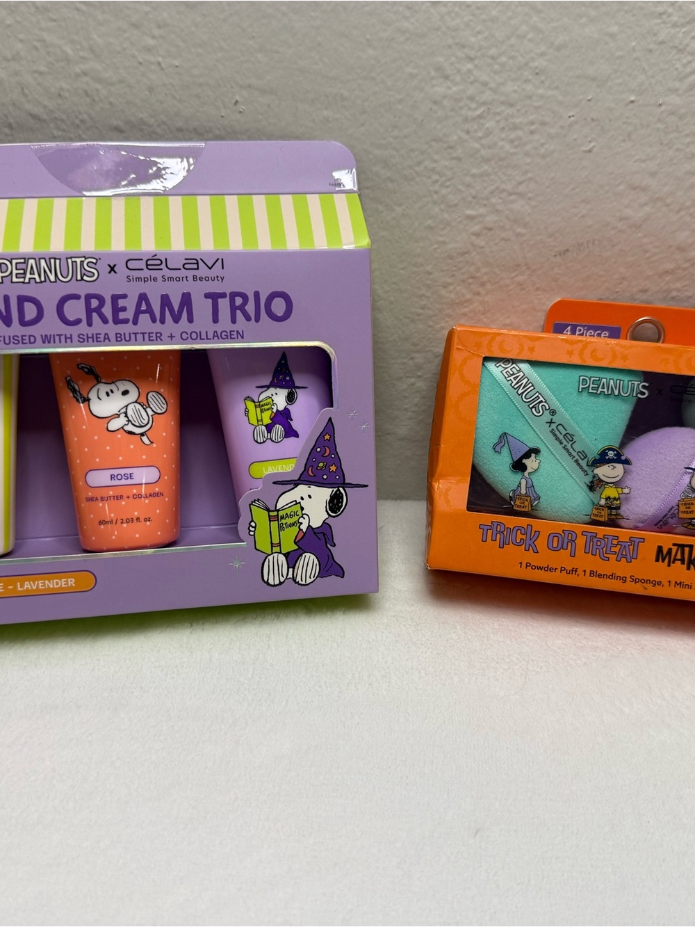 Peanuts x Célavi Snoopy Halloween Hand Cream & Makeup Sponge Bundle
